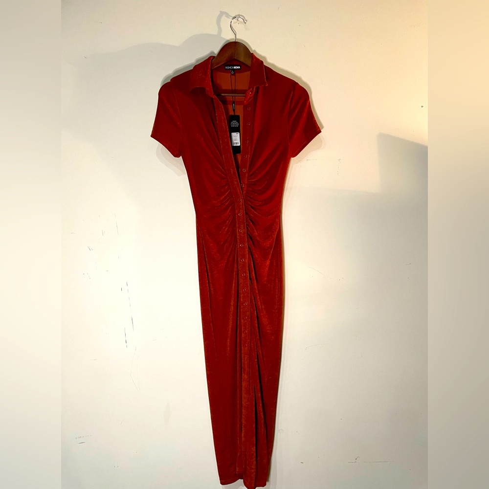 Burnt Sienna Dress. Size Small.